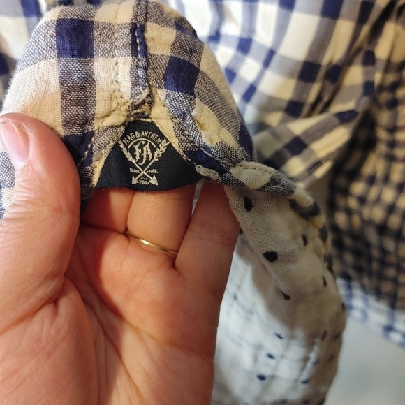 Flag and Anthem flannel button down top - Picture 6 of 7